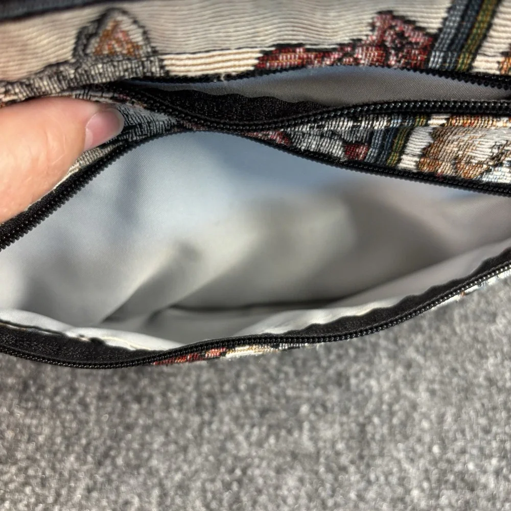 Vintage 80's/90s Kitty Cats Woven Tapestry Crossbody Purse
